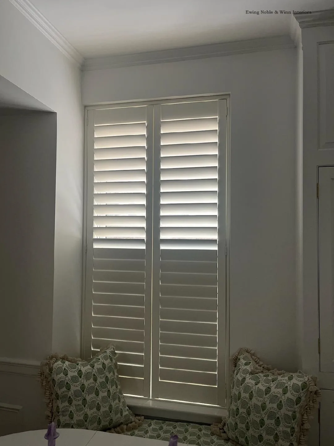 Hidden Tilt Bar Shutter with Divider Rail Sutton Place NYC