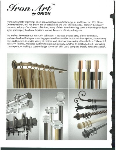 Orion Drapery Hardware Catalog