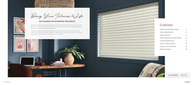 Graber Sheer Horizontal And Banded Shade Inspirational Brochure