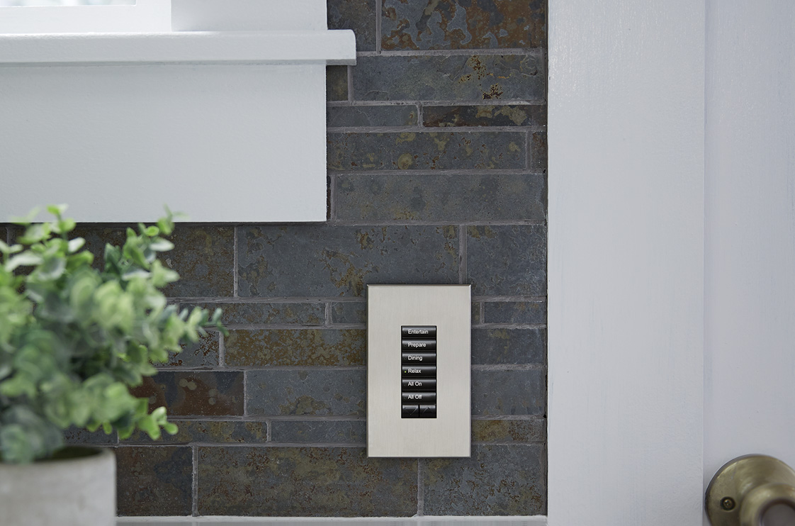 Ketra tunable LED lighting in a modern living room