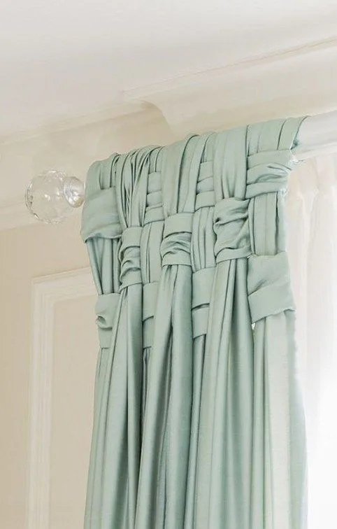 Woven top drapery